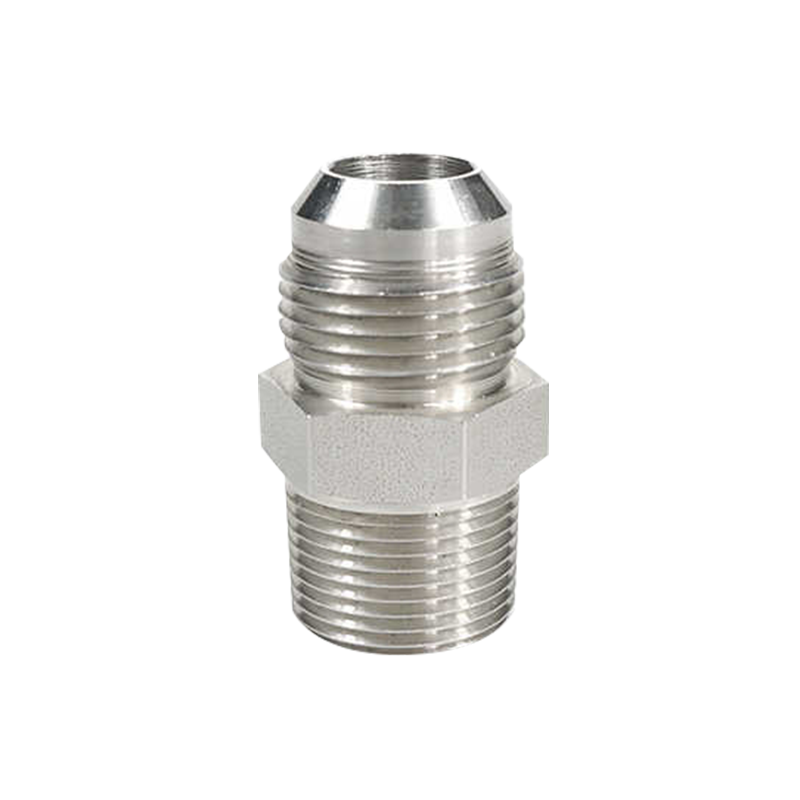 স্টেইনলেস স্টীল SAE 37 ডিগ্রি JIC NPT পুরুষ হাইড্রোলিক ফিটিং টিউব অ্যাডাপ্টার